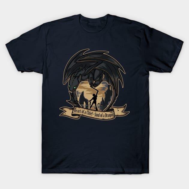 Heart of a Chief, Soul of a Dragon T-Shirt by sugarpoultry